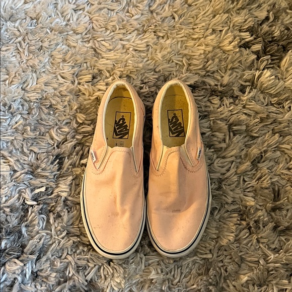 Vans Light Pink Slip-On Shoes - Picture 1 of 3
